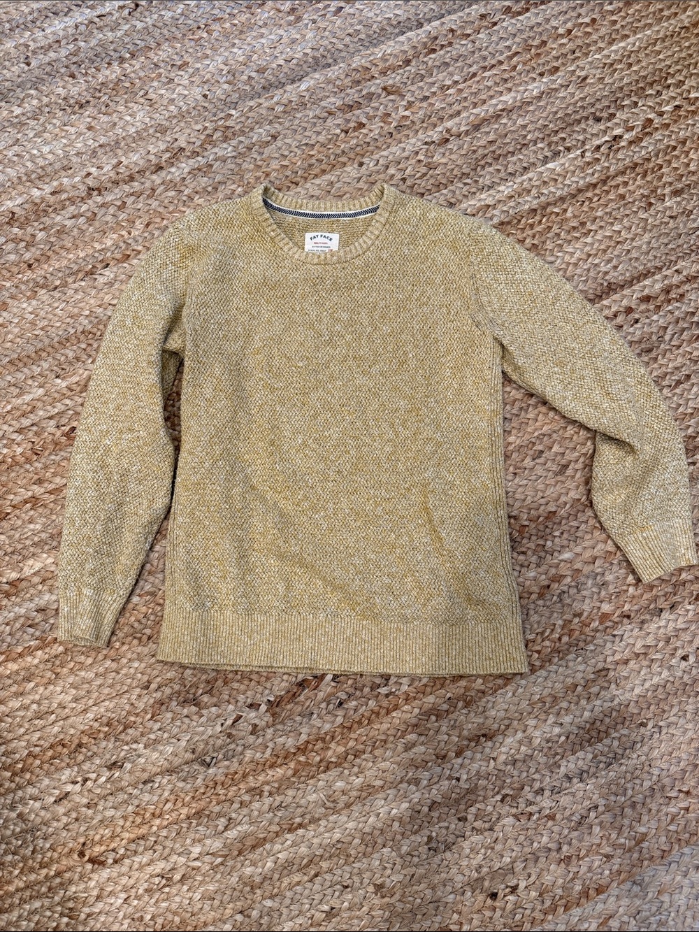 Fat Face Medium Crewneck Sweater - Mustard Heather